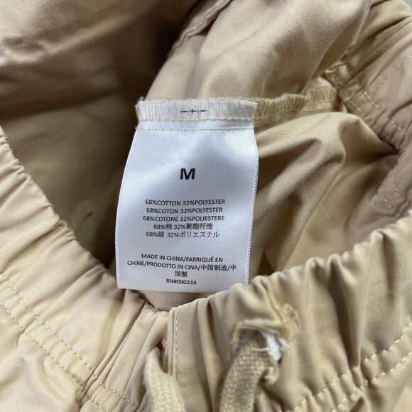 Fear Of God Essentials Relaxed Cotton Trousers Oak Medium Drawstring Wide Leg P - Picture 7 of 11